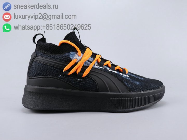 Puma Clyde Court POE Hi Men Basketball Shoes Black Navy Size 40-45